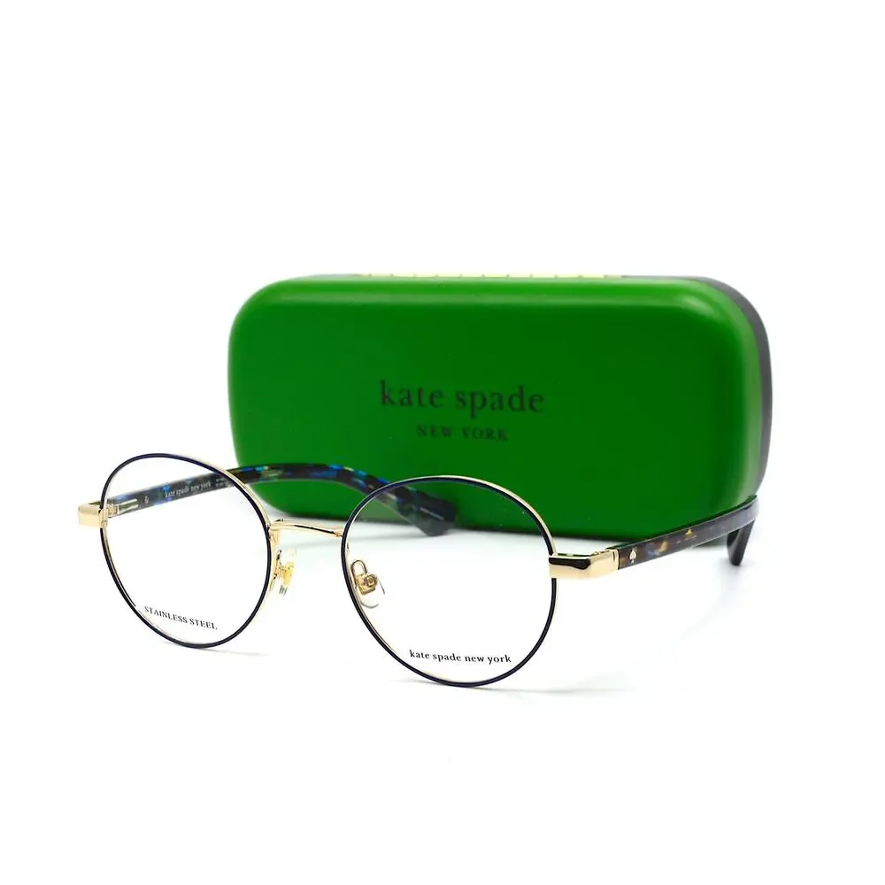 NEW KATE SPADE MARCIANN LKS BLUE GOLD AUTHENTIC EYEGLASSES FRAME - Picture 6 of 12